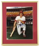 1980's Baseball Signed Photo & Statue Collection - Lot of 7 w/ Reggie Jackson, Mike Schmidt, Luis Tiant & More (JSA)