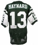 1997-98 Don Maynard New York Jets Signed Jersey (JSA)