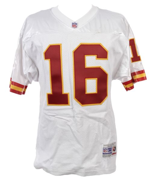 1990s Len Dawson Kansas City Chiefs Signed Jersey (JSA)