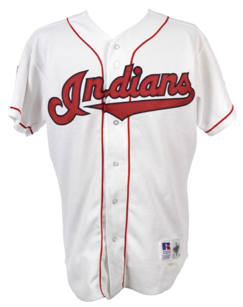 1995 Orel Hershiser Cleveland Indians Signed Game Worn Home Jersey (MEARS LOA/JSA)