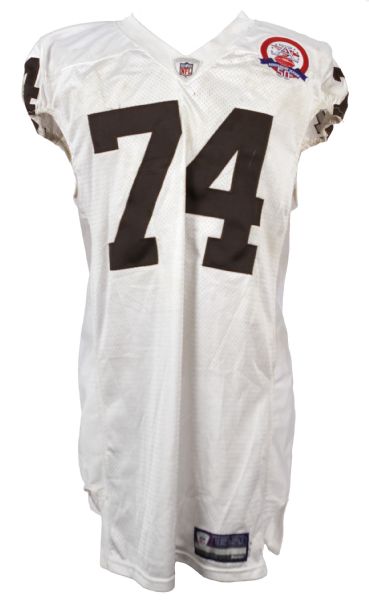 2009 Ryan Harris Denver Broncos Game Worn Road Throwback Jersey (MEARS LOA/PSA/DNA)