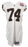 2009 Ryan Harris Denver Broncos Game Worn Road Throwback Jersey (MEARS LOA/PSA/DNA)