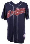 2009 Anthony Reyes Cleveland Indians Game Worn Alternate Jersey (MEARS LOA/Team COA)