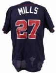 2008 Beau Mills Kinston Indians Signed Game Worn Jersey (MEARS LOA)