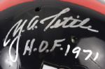 1998 Y.A. Tittle New York Giants Signed Full Sized Helmet (JSA)