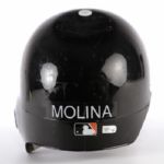 2009 Bengie Molina San Francisco Giants Game Worn Batting Helmet (MEARS LOA/MLB Hologram)