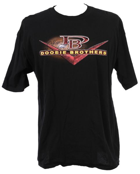 2001 Doobie Brothers Signed Tour T Shirt (JSA)