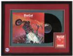 1977 Meat Loaf Signed 22" x 28" Framed Bat Out Of Hell Album (JSA)