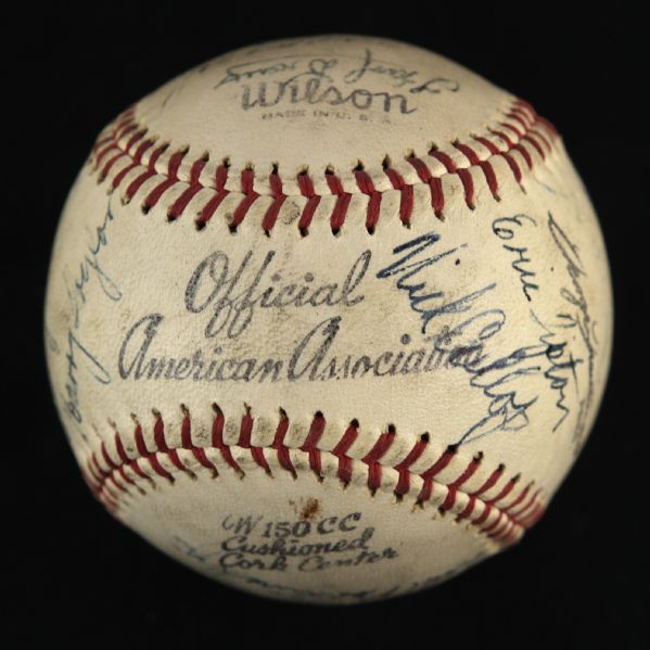 1946 American Association All Star Signed Baseball w/ 18 Signatures (JSA)