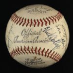 1946 American Association All Star Signed Baseball w/ 18 Signatures (JSA)