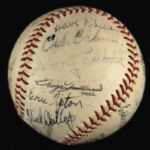 1946 American Association All Star Signed Baseball w/ 18 Signatures (JSA)