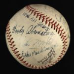 1946 American Association All Star Signed Baseball w/ 18 Signatures (JSA)