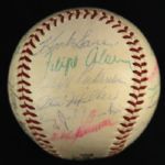 1958 San Francisco Giants Team Signed ONL Giles Baseball w/ 25 Signatures Including Willie Mays, Orlando Cepeda, Felipe Alou & More (JSA)