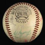 1958 San Francisco Giants Team Signed ONL Giles Baseball w/ 25 Signatures Including Willie Mays, Orlando Cepeda, Felipe Alou & More (JSA)