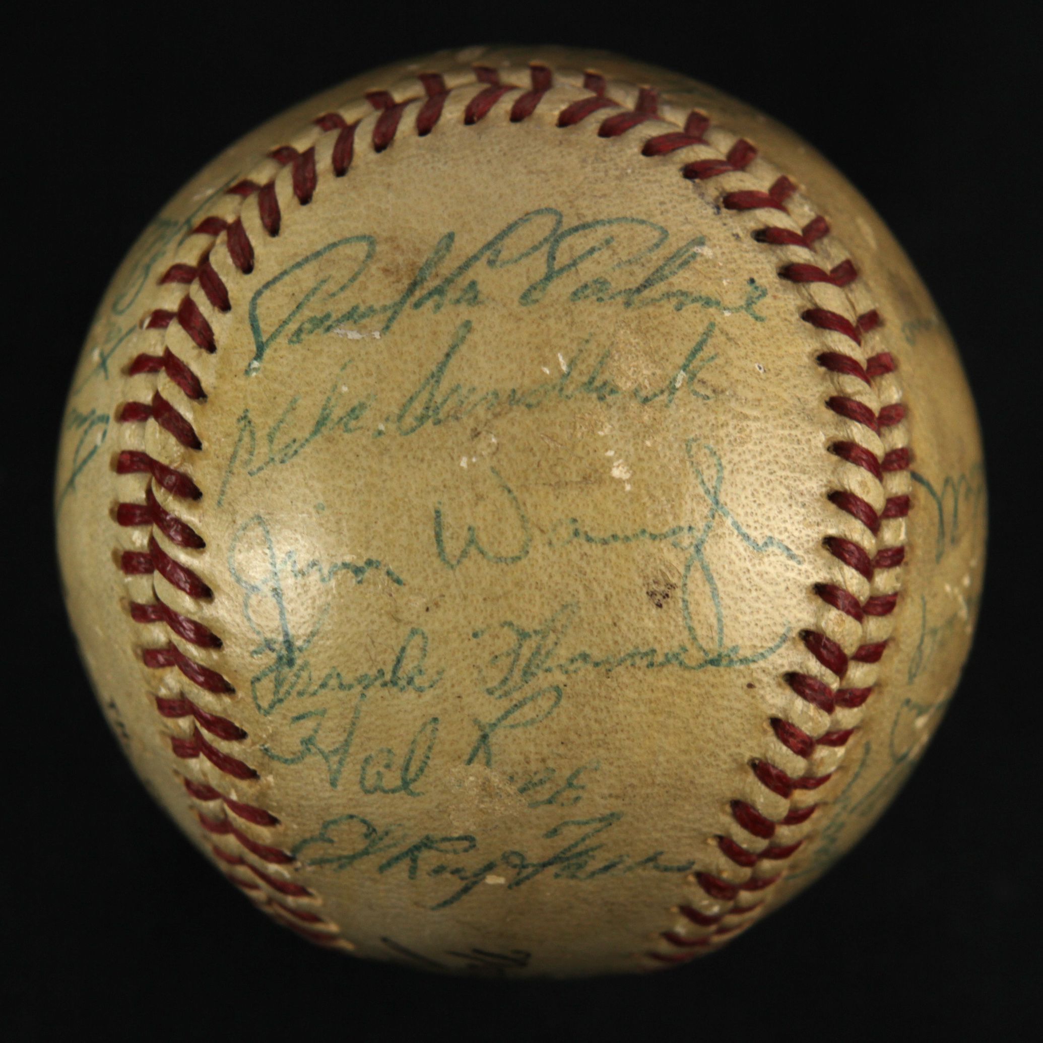 Lot Detail - 1953 Pittsburgh Pirates Team Signed ONL Giles Baseball w ...