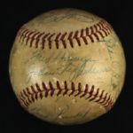 1953 Pittsburgh Pirates Team Signed ONL Giles Baseball w/ 23 Signatures (JSA)
