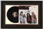 1980 Sammy Hagar Signed 19" x 29" Framed Danger Zone Album (JSA)