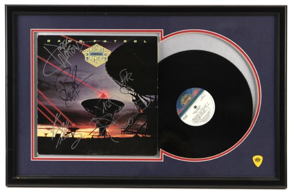 1982 Night Ranger Signed 19" x 29" Framed Dawn Patrol Album (JSA)