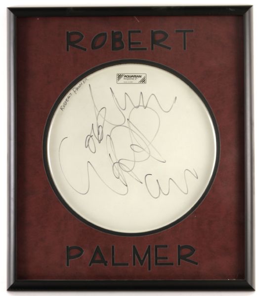 Robert Palmer Signed 20" x 23" Framed Display  (JSA)