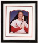 Stan Musial Signed 15" x 17" Framed Display  (JSA)
