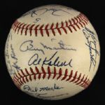 1971-72 Detroit Tigers Team Signed OAL Cronin Baseball w/ 27 Signatures Including Al Kaline, Billy Martin, Mickey Lolich & More (JSA)