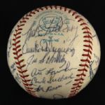 1971-72 Detroit Tigers Team Signed OAL Cronin Baseball w/ 27 Signatures Including Al Kaline, Billy Martin, Mickey Lolich & More (JSA)