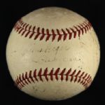 1934-51 Rabbit Warstler George Uhle Billy Rogell Signed ONL Frick Baseball (JSA)