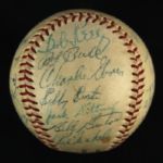 1953 Milwaukee Braves Team Signed ONL Giles Baseball w/ 27 Signatures Including Warren Spahn, Eddie Mathews, Del Crandall & More (JSA)