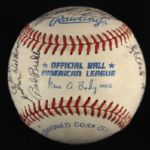 1957 Milwaukee Braves Team Signed OAL Budig Baseball w/ 15 Signatures Including Hank Aaron, Eddie Mathews, Red Schoendienst & More (JSA)