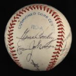 1957 Milwaukee Braves Team Signed OAL Budig Baseball w/ 15 Signatures Including Hank Aaron, Eddie Mathews, Red Schoendienst & More (JSA)