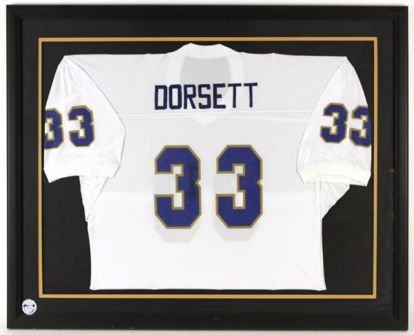 1990s Tony Dorsett Pitt Panthers Signed 32" x 41" Framed Jersey (JSA)