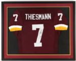 1980s Joe Theismann Washington Redskins Signed 32" x 40" Framed Jersey (JSA)