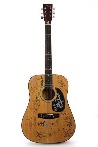 1990s Multi Signed Kima Acoutic Guitar w/ 19 Signatures Including Merle Haggard, Wynona Judd & More (JSA)