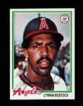 1978 Lyman Bostock California Angels Signed Topps #655 Trading Card (JSA)