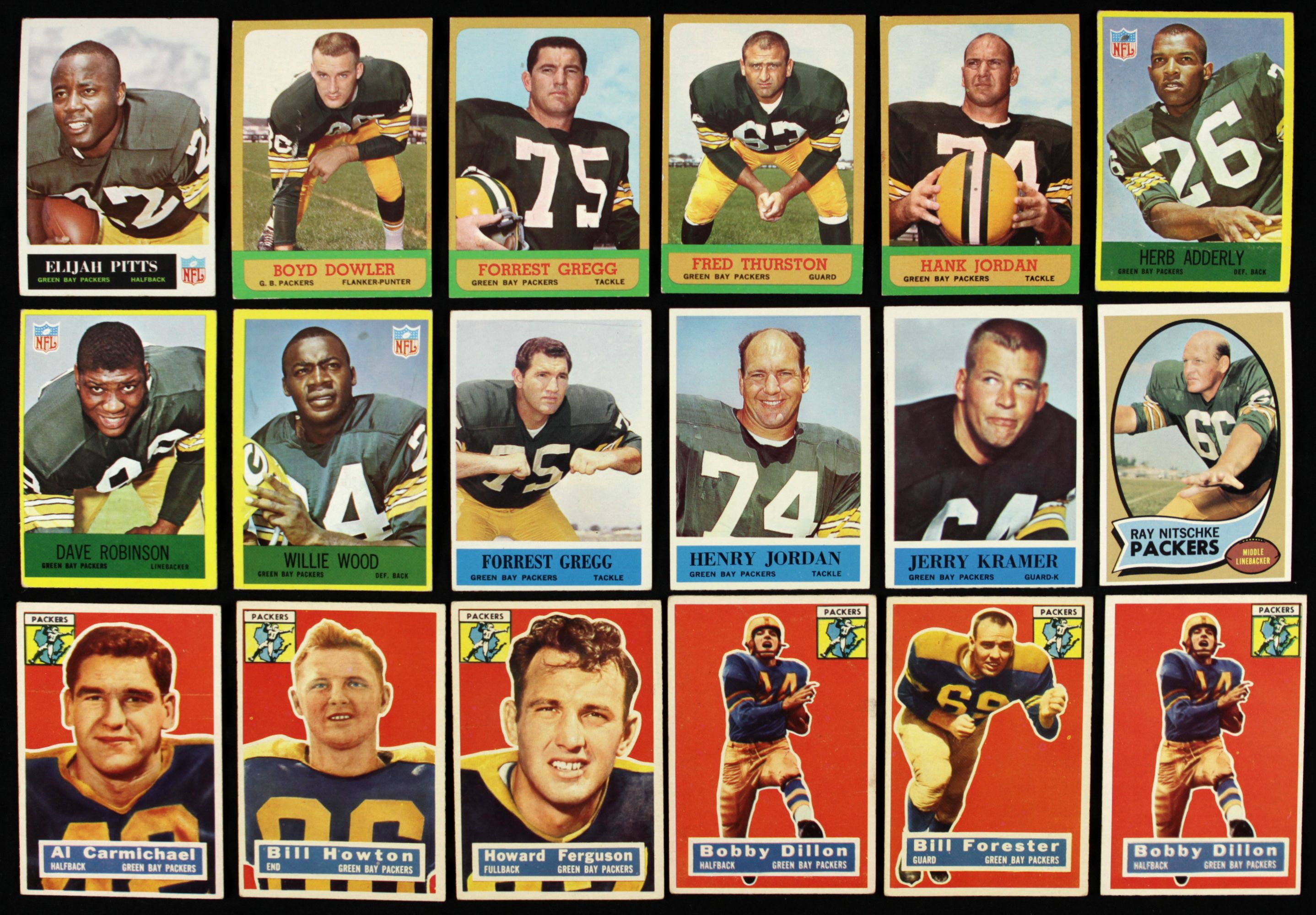 Lot Detail - 1950's-60's Green Bay Packers Trading Card Collection - Lot of  36