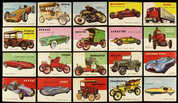 1954 Topps World on Wheels Trading Card Collection - Lot of 47