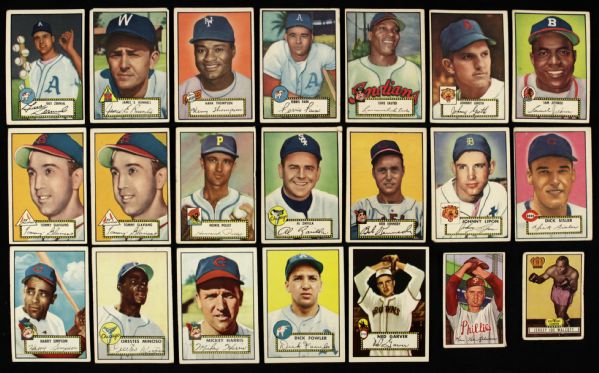 1952 Topps Baseball Card Collection - Lot of 28 
