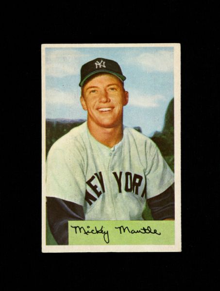1954 Mickey Mantle New York Yankees Bowman #65 Trading Card