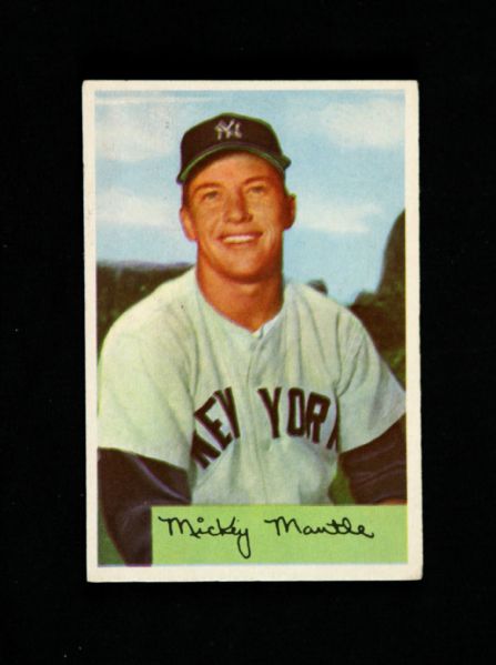 1954 Mickey Mantle New York Yankees Bowman #65 Trading Card