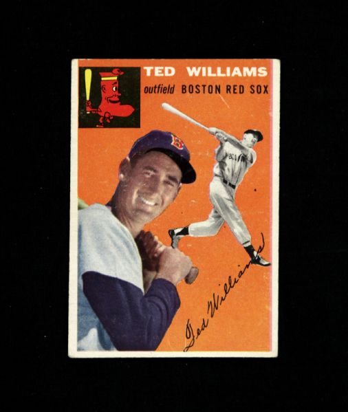 1954 Ted Williams Boston Red Sox Topps #1 Trading Card 