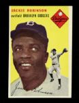 1954 Jackie Robinson Brooklyn Dodgers Topps #10 Trading Card