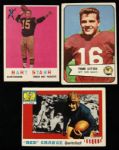 1954-59 Bart Starr Red Grange Frank Gifford Trading Card Collection - Lot of 3