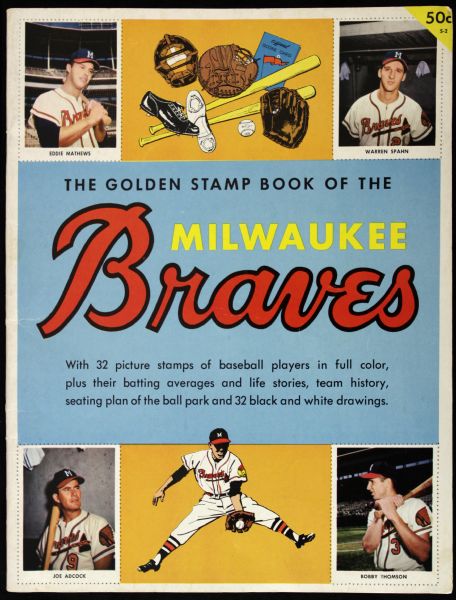 1955 Milwaukee Braves Golden Stamp Book