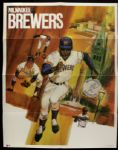 1971 Milwaukee Brewers 23" x 29" Poster