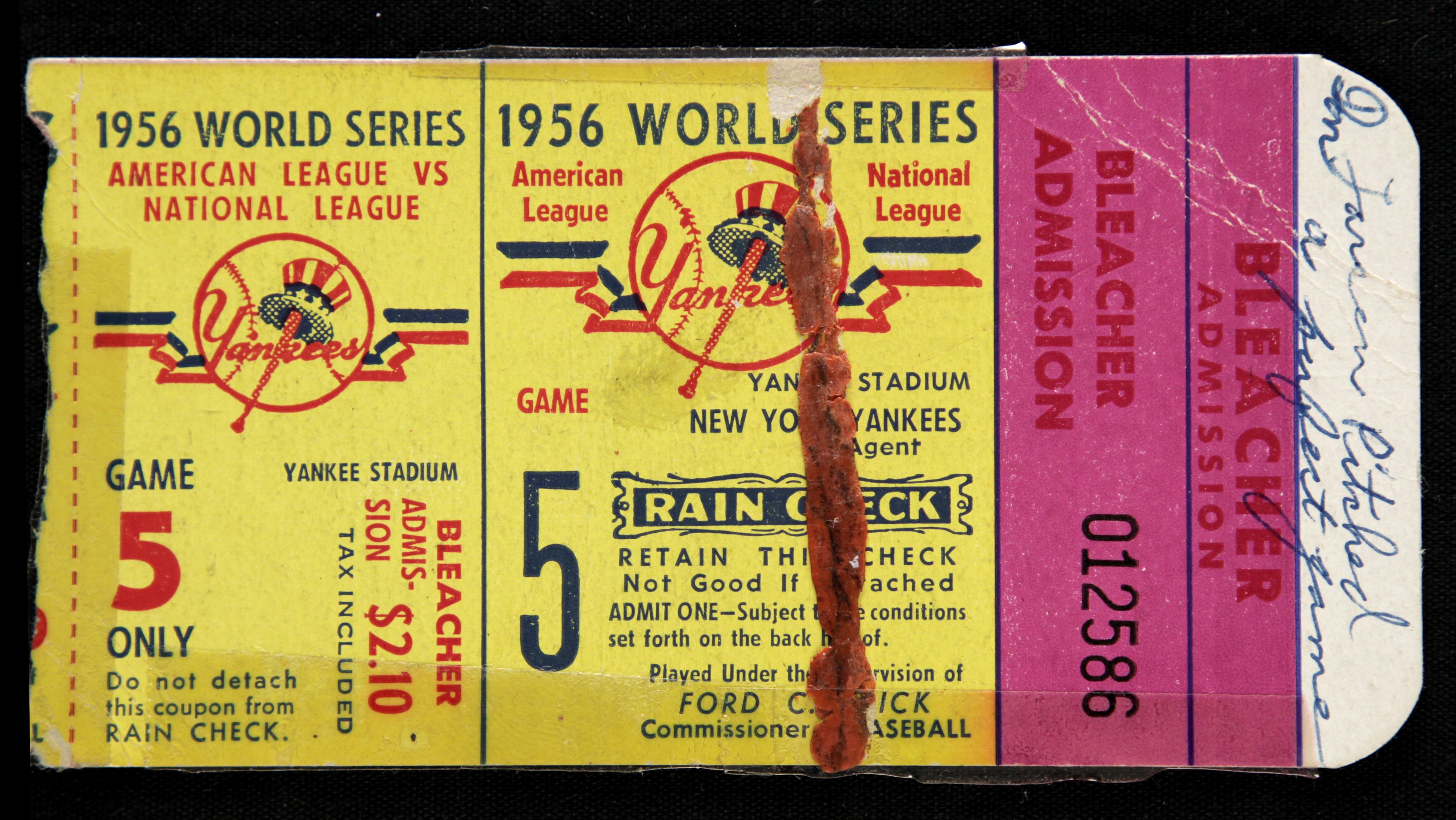 1956 World Series, Game 5: New York Yankees vs Brooklyn Dodgers