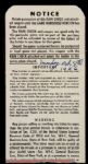 1956 New York Yankees Brooklyn Dodgers World Series Game 5 Program & Ticket Stub from Don Larsen's Perfect Game