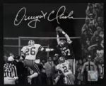 2007 Dwight Clark San Francisco 49ers Signed The Catch 8 x 10 Black & White Photo - Lot of 2 (JSA)