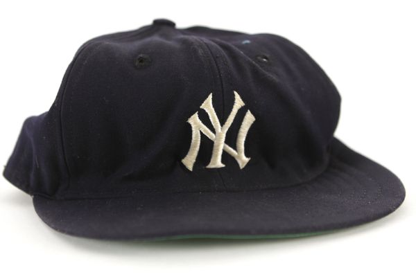 1964-74 Mel Stottlemyre New York Yankees Game Worn Cap (MEARS LOA)