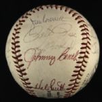 1969 Cincinnati Reds Team Signed ONL Giles Baseball w/ 19 Signatures Including Johnny Bench, Pete Rose & More (JSA)
