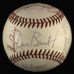 1969 Cincinnati Reds Team Signed ONL Giles Baseball w/ 19 Signatures Including Johnny Bench, Pete Rose & More (JSA)